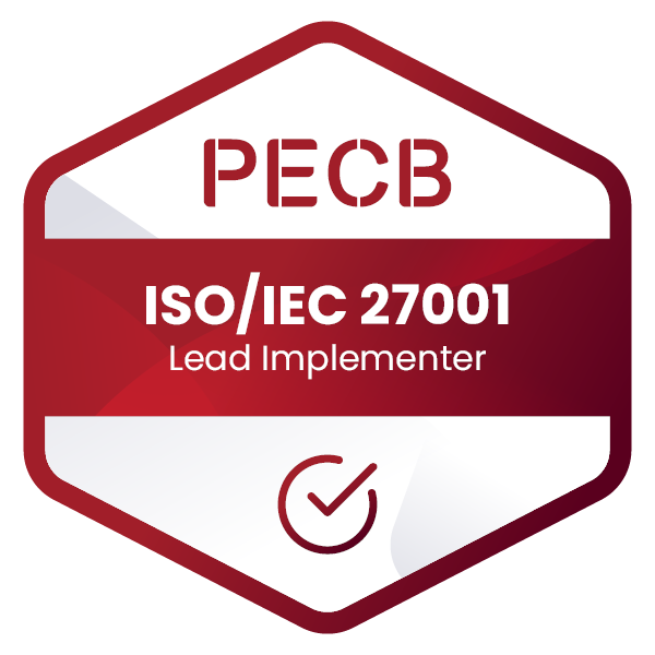 PECB ISO/IEC 27001 Lead Implementer certification badge